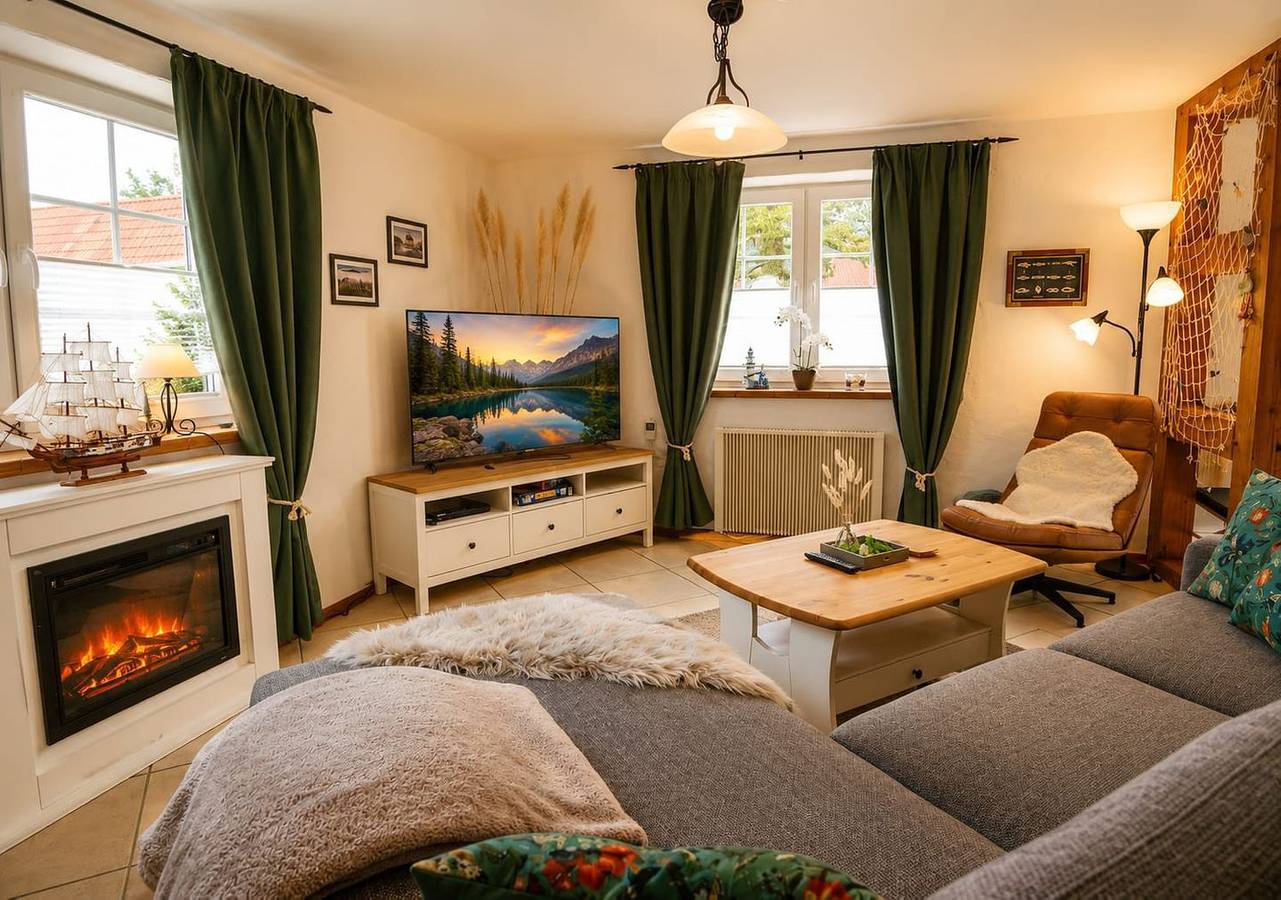 Ganze Wohnung, 900m zum Strand, 3 Schlafzimmer bis 5 Pers., Wlan, Haustiere nach Absprache in Breege, Rügen