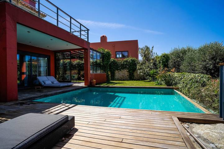 Villa für 8 Personen, mit Balkon und Meerblick sowie Garten und Pool - 1