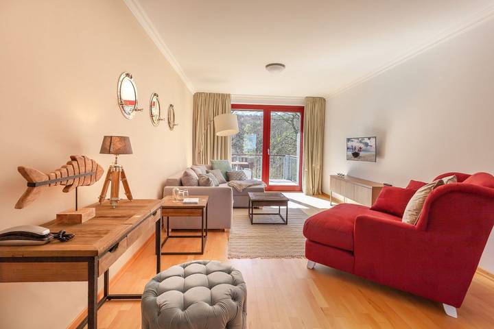 Ferienwohnung für 4 Personen, mit Pool und Ausblick sowie Balkon, mit Haustier - 1