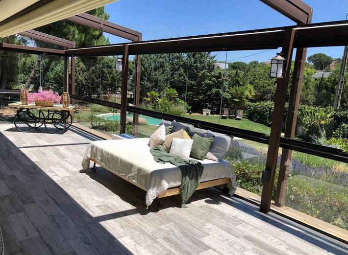 Gîte pour 9 personnes, avec piscine ainsi que jardin et vue à Guadarrama - 4