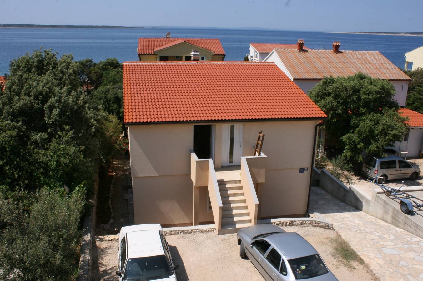 Cały apartament, Jednopokojowy apartament z tarasem i widokiem na morze Mandre (Pag) A-6516-d in Mandre, Pag (Wyspa)
