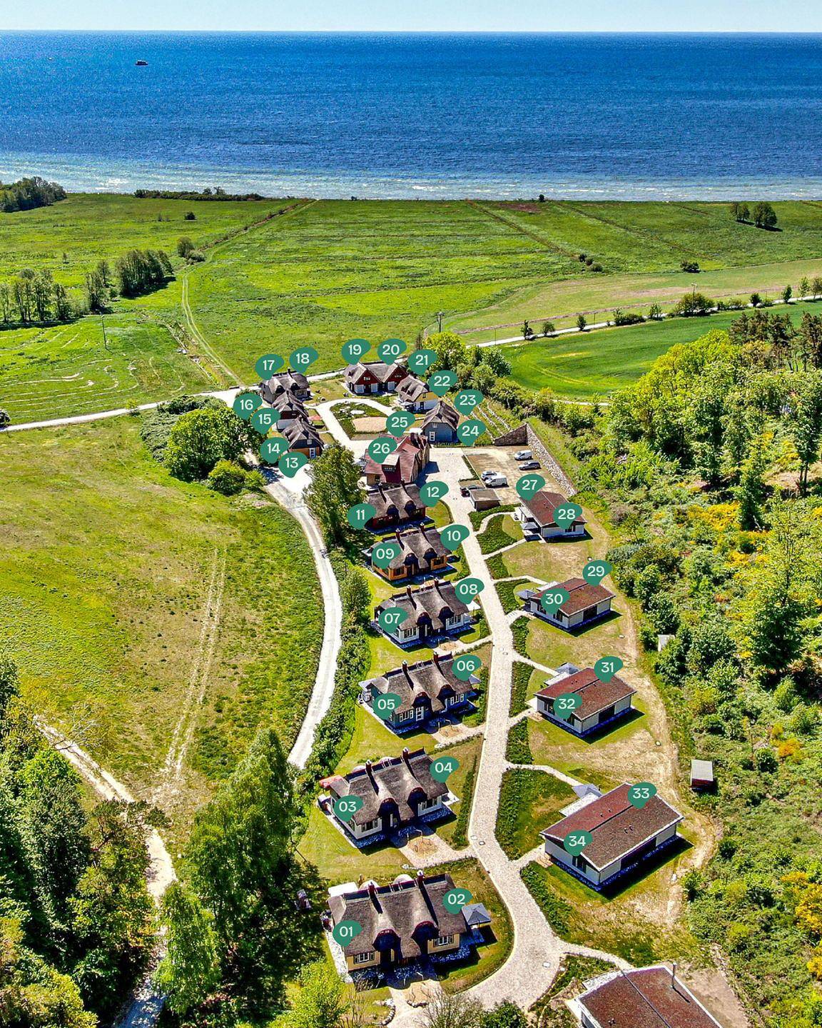 Neu gebaut, modern, exklusiv – das beschreibt das Feriendorf Klein Stresow in Klein Stresow, Putbus