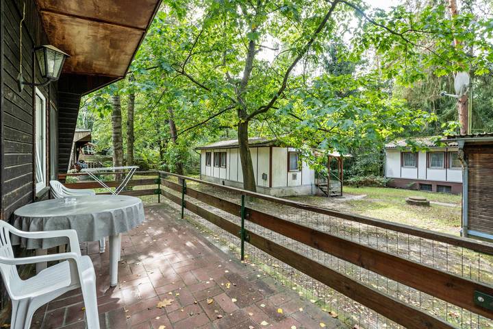 Bungalow '15 - Finnhütte' mit privater Terrasse und gemeinsamem Garten in Niesky, Oberlausitz-Niederschlesien