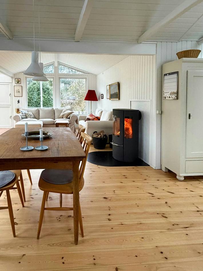 Ferieudlejning for 6 personer, med Terrasse og Have i Vig
