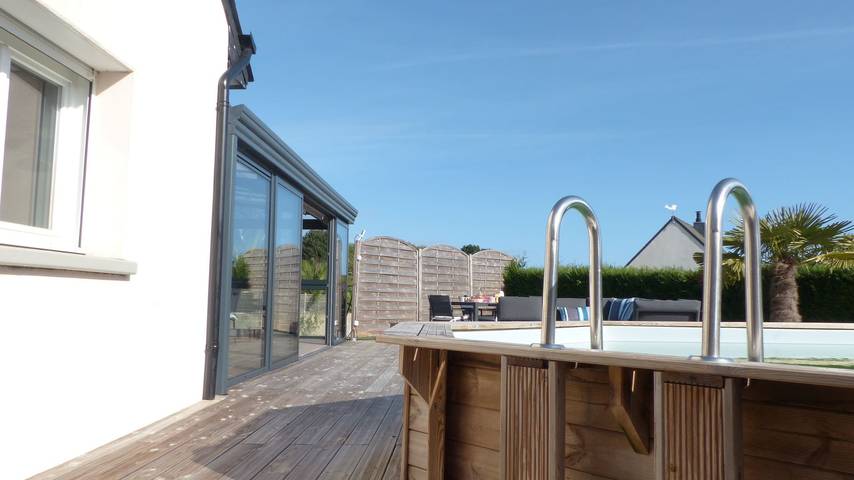 Comfortable 3* house with swimming pool in Larmor-Baden, Côte des Mégalithes