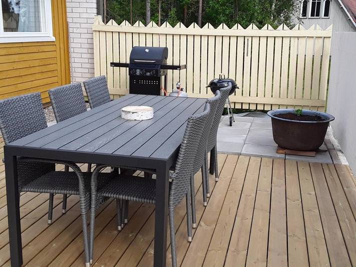 Ferienwohnung für 5 Personen, mit Balkon und Terrasse sowie Sauna und Ausblick in Paltamo