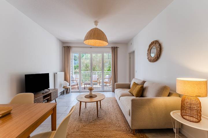 Ganze Wohnung, Appartement „Cocon Des Sables-Bassin d’Arcachon“ mit Gemeinschaftspool, privater Terrasse und WLAN in La Teste-de-Buch, Arcachon und Umgebung