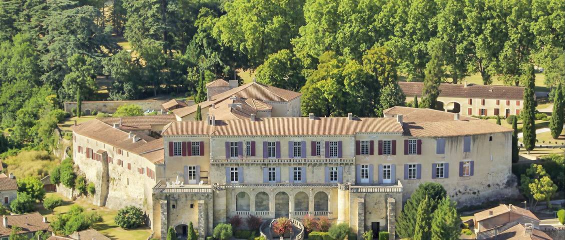 Château pour 24 personnes avec terrasse in Poudenas, Région de Nérac