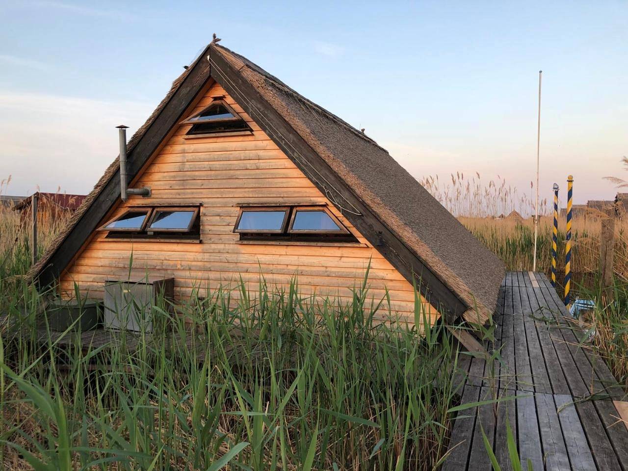 Seehütte Pfahlbau-Neusiedlersee-Robinsonhütte in Rust (Burgenland), Leithaberg