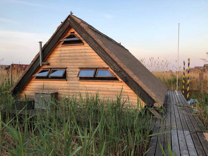 Ferienhaus für 5 Personen, mit Terrasse und Garten sowie Seeblick und Ausblick in Rust (Burgenland)