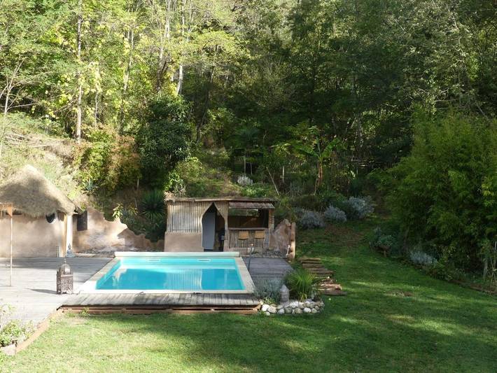 Location de vacances pour 4 personnes, avec jardin ainsi que vue et piscine, adapté aux familles à Calmont - 4