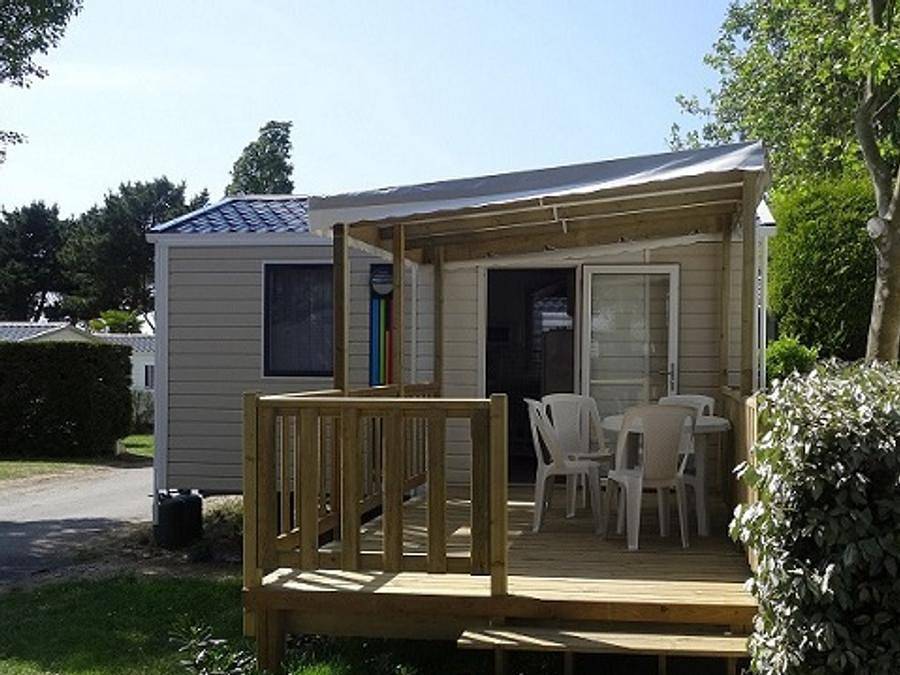 Camping Le Chaponnet - Mobilhome 2 personas - Casa rural Ibiza 2 p 1 hab ** (en francés) in Brem-sur-Mer, Valle del Loira
