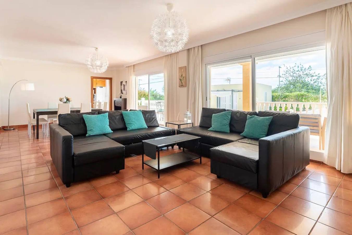 Villa 'Can Pedra Junto A Playa Den Bossa' with Sea View, Wi-Fi and Air Conditioning in Sant Jordi de ses Salines, Sant Josep de sa Talaia