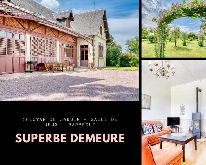 Gîte pour 10 personnes, avec vue et jardin à Tourville-sur-Odon