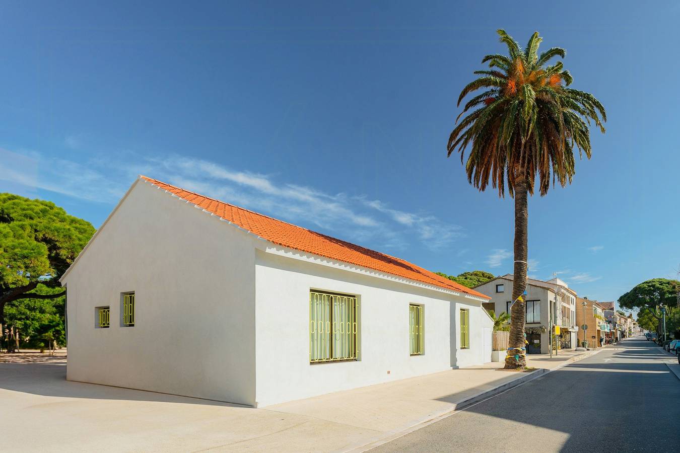 Schickes, farbenfrohes Haus in der Nähe der Strände von La Capte in La Capte, Hyeres