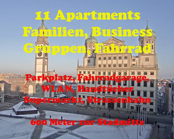 Ferienwohnung für 2 Personen, mit Balkon/Terrasse in Augsburg und Umgebung