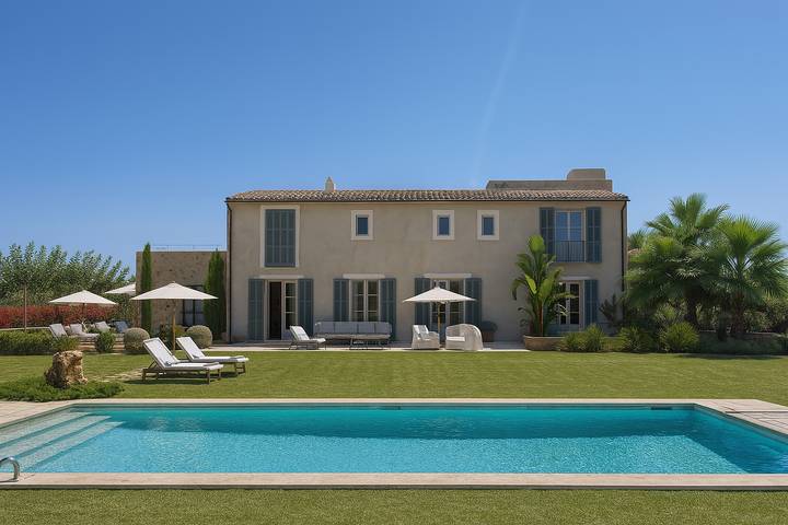 Vakantiehuis voor 10 personen, met tuin, kindvriendelijk in Pollença