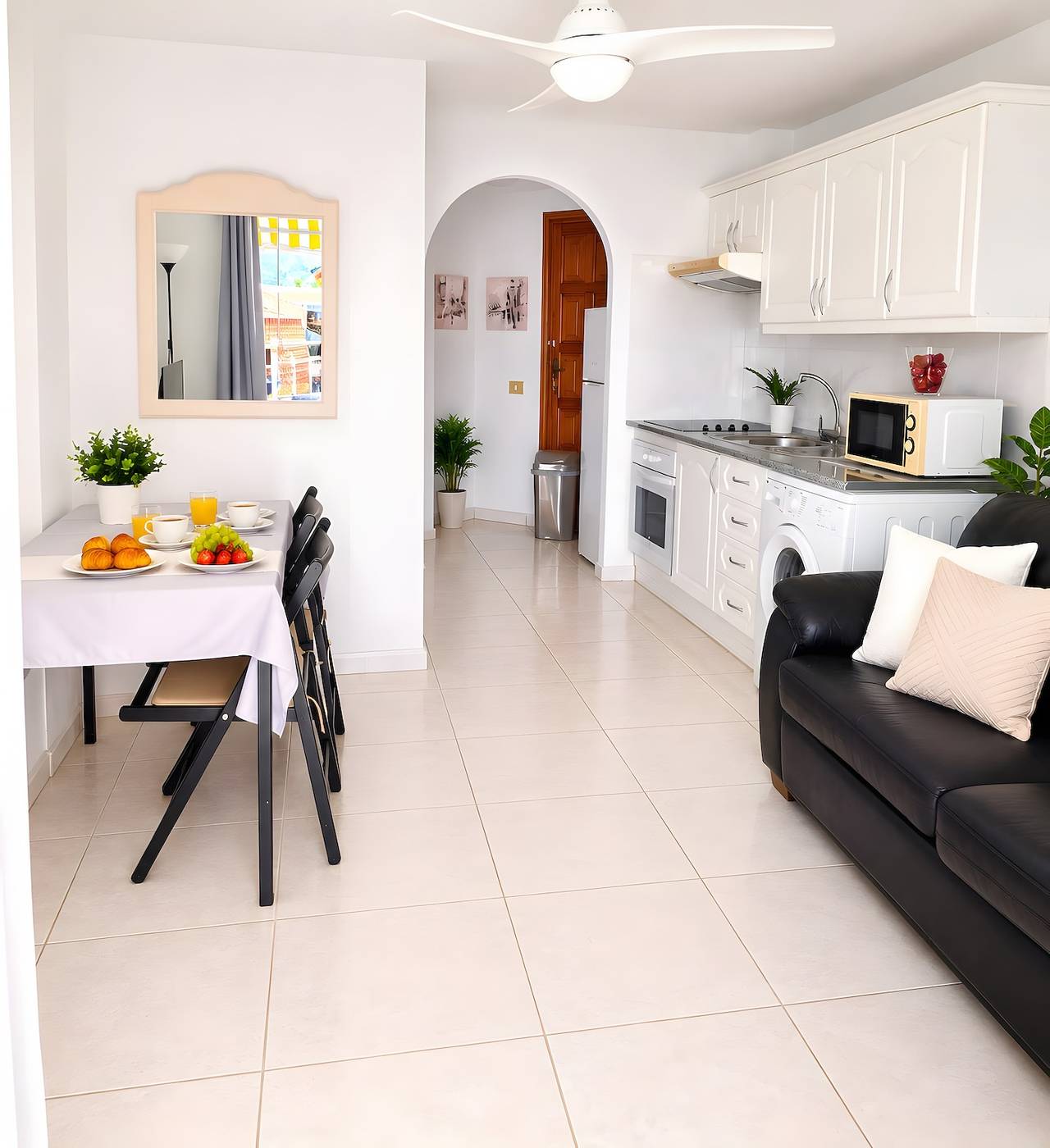 Vacation Home 'Golden Bay Seaview Terrace' with Sea View, Shared Pool and Wi-Fi in Los Cristianos, Arona