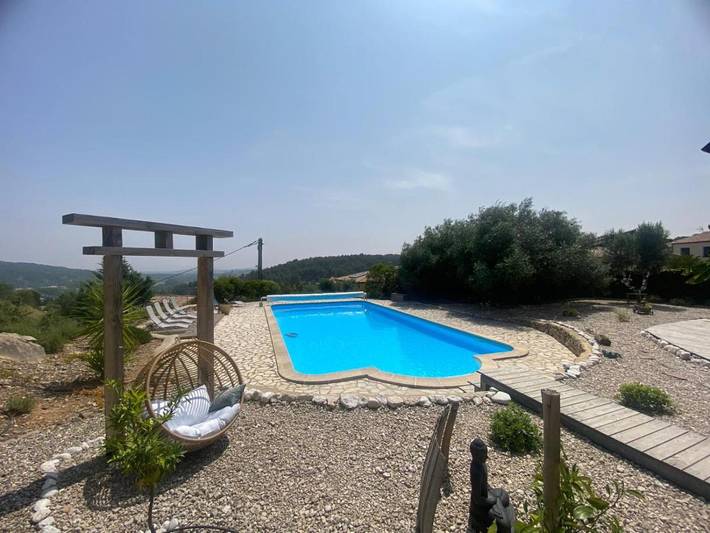 Location de vacances pour 8 personnes, avec jardin ainsi que piscine et vue à Bize-Minervois - 2