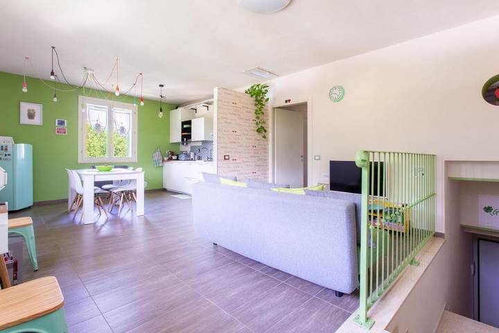 Ferienwohnung für 5 Personen, mit Balkon und Terrasse sowie Ausblick