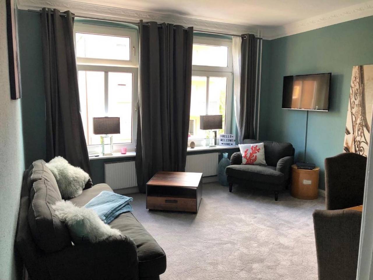Hel lägenhet, Apartment 'Altbaucharme In Zentraler Lage' with Wi-Fi in Kielfjorden, Kiel
