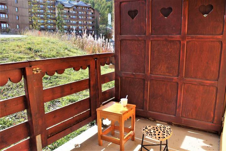 Studio pour 5 personnes, avec balcon à Risoul