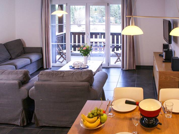 Ferienwohnung für 4 Personen, mit Balkon und Ausblick in Kanton Freiburg - 2