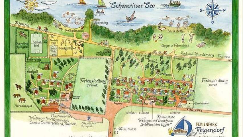 Ferienwohnung für 3 Personen, mit Sauna und Terrasse in Dobin am See - 2