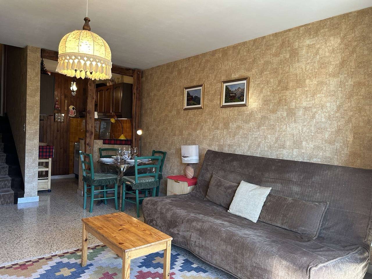 Appartement entier, Studio cosy à Montgenèvre - 4 pers, balcon, parking, navette gratuite, à 600m des pistes et commerces in Montgenèvre, Région de Briançon