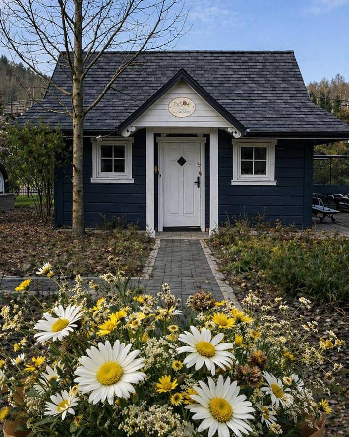 Chalet für 4 Personen, mit Garten