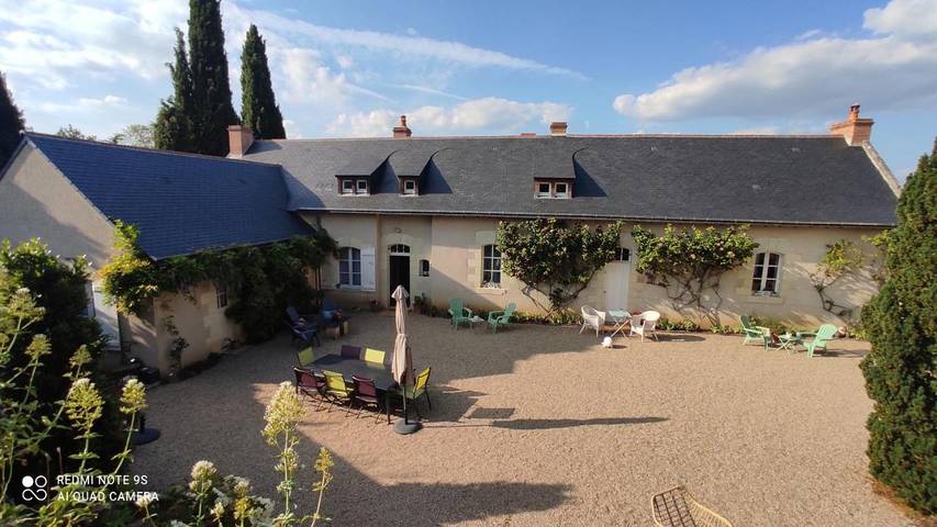 Chambre d’hôte pour 2 personnes, avec terrasse ainsi que vue et jardin