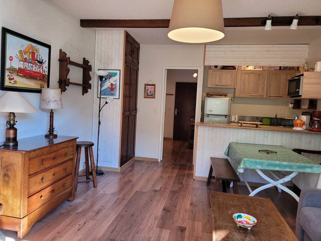 Estudio entero, Estudio renovado para 4 pers. a pie de pistas, balcón, Wifi in Pra-Loup, Uvernet-Fours