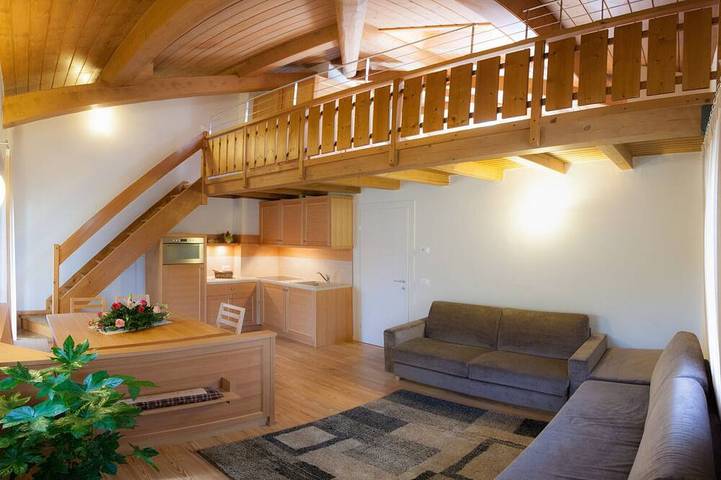 Baita per 7 persone, con balcone in Alleghe