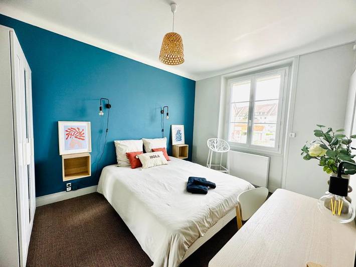 Maison d’hôte pour 2 personnes, avec Terrasse ainsi que Jardin et Vue à Ouistreham