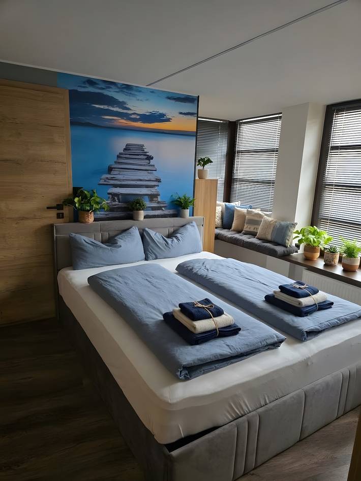 Ganze Wohnung, Bodensee Premium Appartment 'Blue Bay' mit privatem Innenhof in Stockach, Hegau