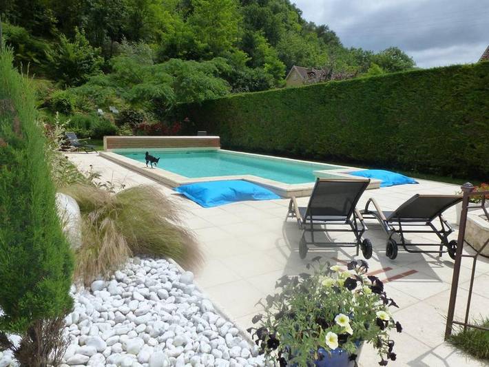 Maison de vacances pour 6 personnes, avec Terrasse ainsi que Jardin et Piscine