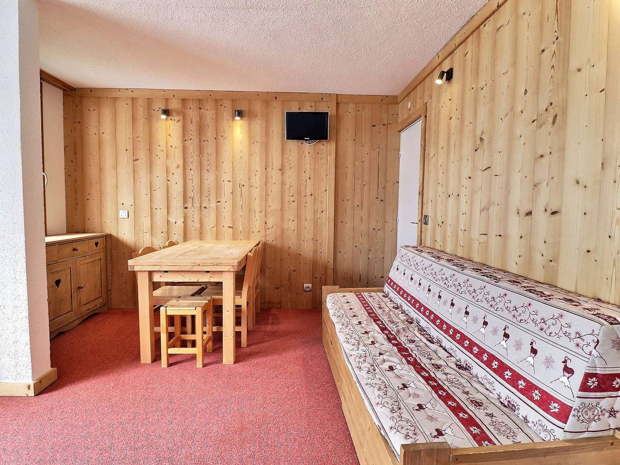 Estudio entero, Estudio encantador, luminoso, a pie de pistas in Méribel-Mottaret, Les Allues
