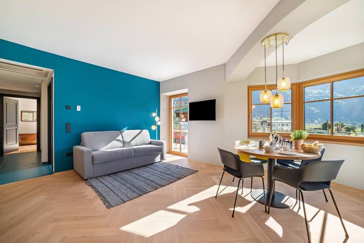 Apartamento entero, Apartamento 'Villa Rosa Unterschöberlehof - Lene' con vistas a la montaña in Merano, Alpes de Sarntal