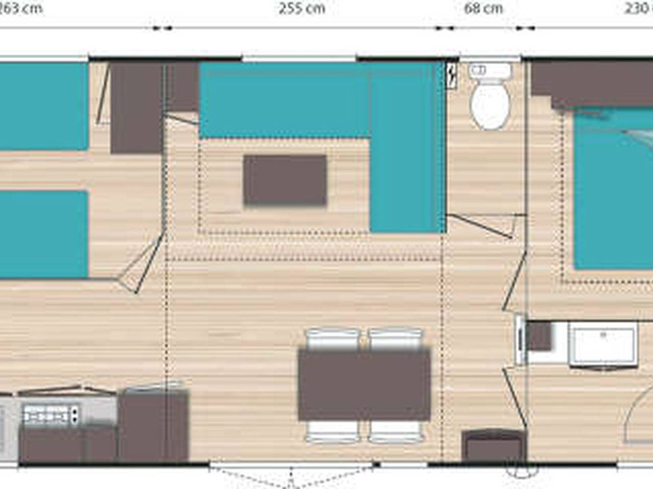 Mobil-home 29m² avec Terrasse à Grimaud in Grimaud, Côte méditerranéenne (France)