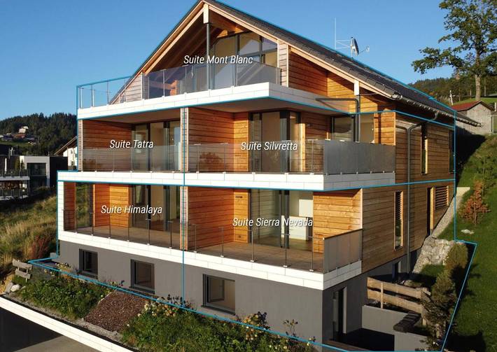 Chalet für 4 Personen, mit Seeblick und Ausblick sowie Garten in Bodensee-Vorarlberg - 2
