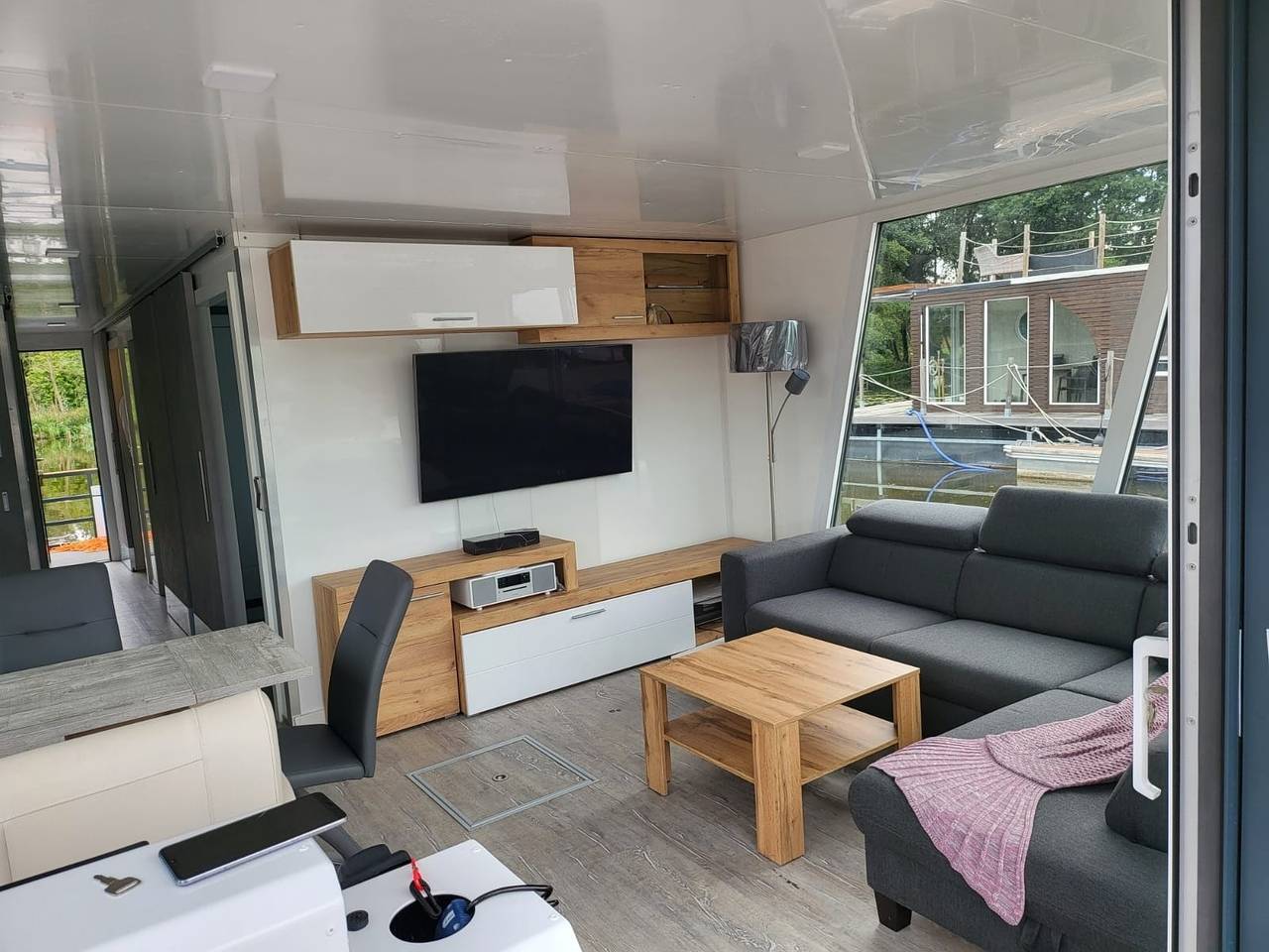 Ferienwohnung auf dem Wasser | Undine in Buchholz, Lac Müritz