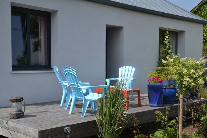Chambre d’hôte pour 3 personnes, avec Terrasse et Jardin dans la Manche