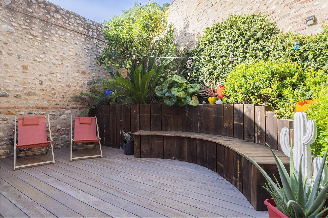 Habitación Namibie con piscina y terraza compartidas in Bages (Pirineos Orientales), Côte d'Améthyste