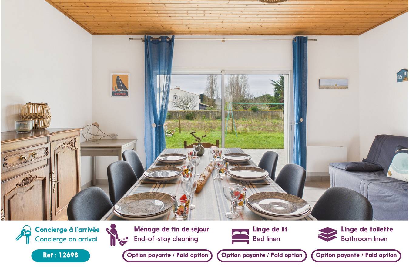 800m de la plage, jolie maison pour 6 avec jardin in Barbâtre, Noirmoutier