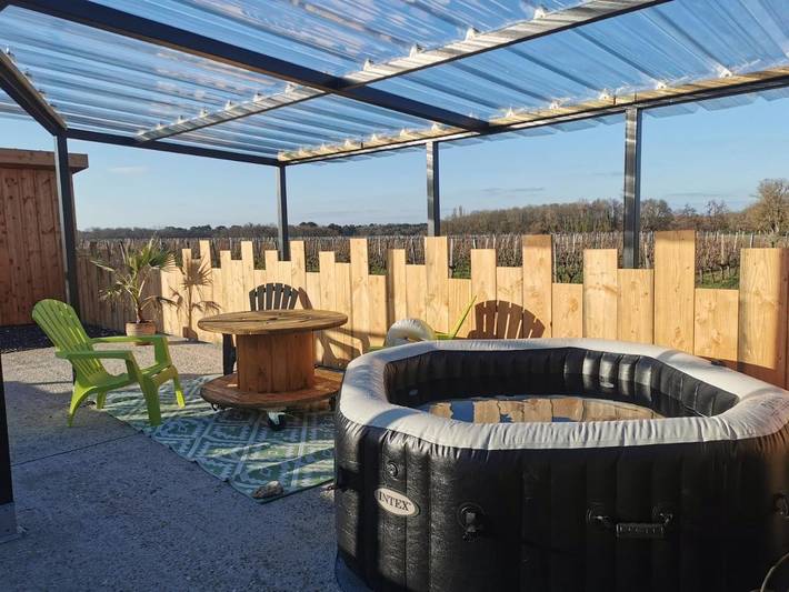 Tente pour 3 personnes, avec vue ainsi que jardin et terrasse en Gironde - 2