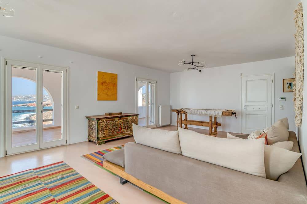 Fantastic waterfront villa on the Greek island of Paros in Parasporos, Paros