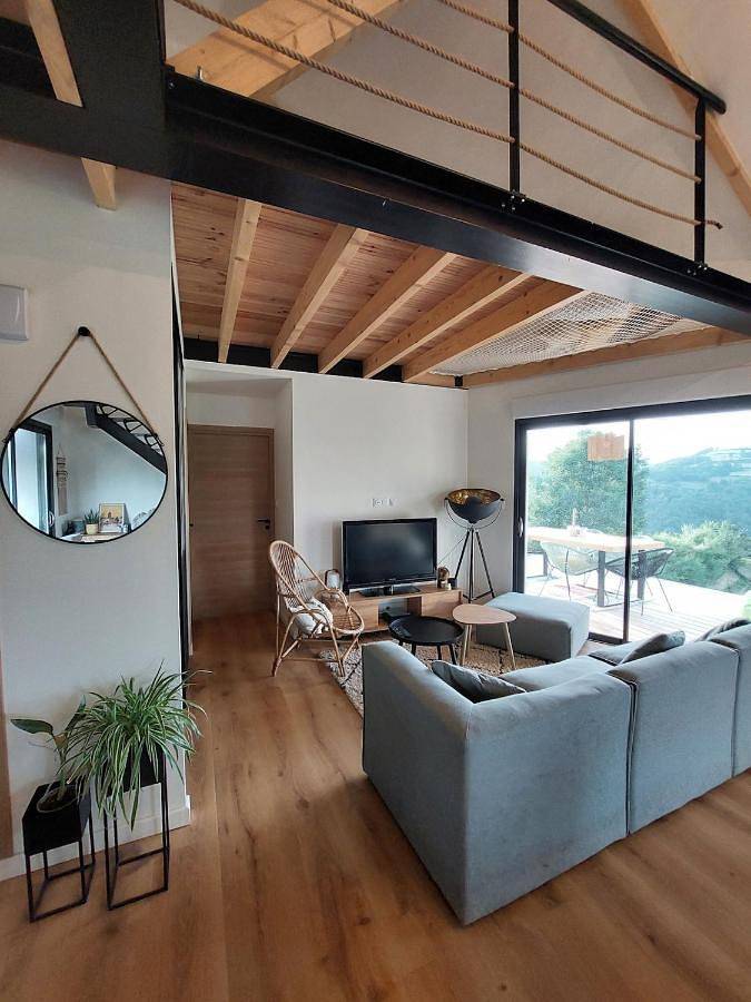 Maison de vacances pour 4 personnes, avec Balcon et Terrasse ainsi que Jardin et Vue