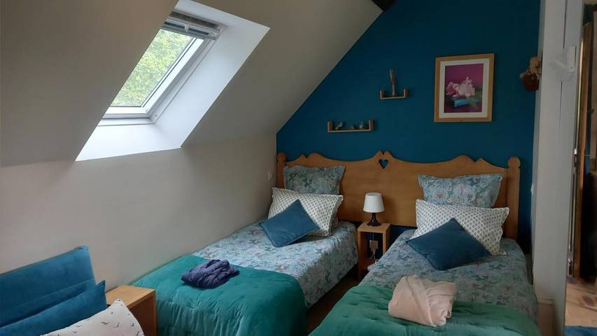 Location de vacances pour 3 personnes, avec vue et jardin à Mosnes - 3
