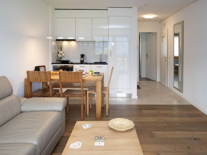 Ferienwohnung für 4 Personen, mit Sauna und Ausblick sowie Garten und Balkon in Graubünden - 3