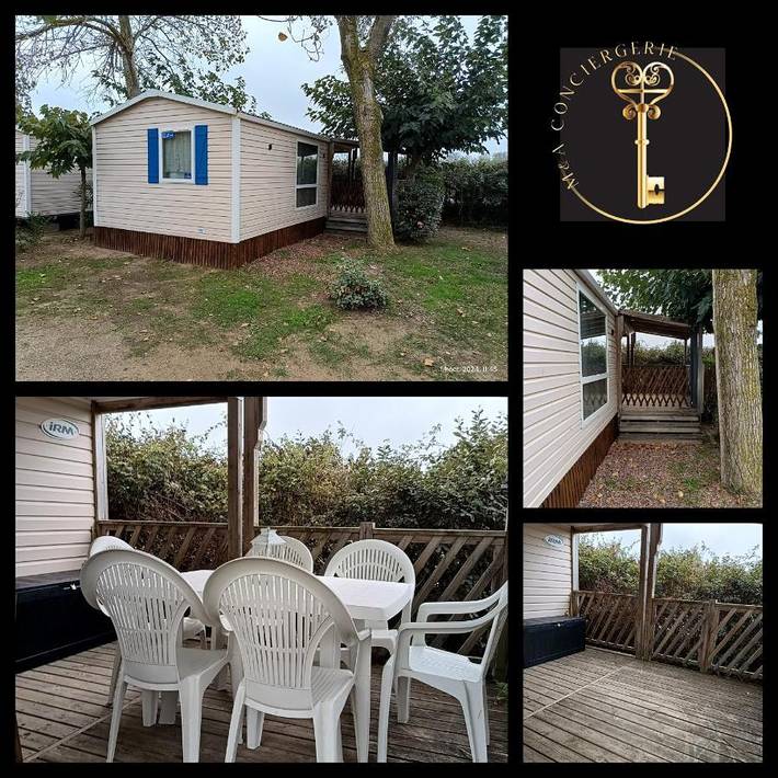 Camping pour 5 personnes, avec piscine ainsi que terrasse et vue, animaux acceptés à Valras-Plage - 3